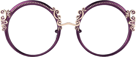 Norene - Round Purple Eyeglasses