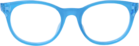 Eljah - Round Blue Kids Eyeglasses