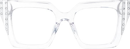 Ellaruth - Square Crystal Eyeglasses