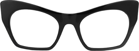 Elah - Cat Eye Black Eyeglasses