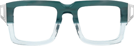 Emanita - Rectangle Green Eyeglasses