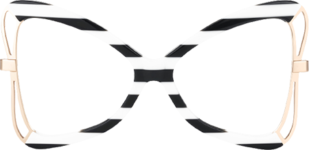 Emiliana - Butterfly Black/White Eyeglasses