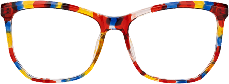 Geometric Libby Multicolor Glasses deals -Zeelool Glasses
