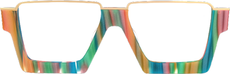 Dardhan - Rectangle Multicolor Eyeglasses