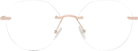 Emlyn - Geometric Pink Eyeglasses