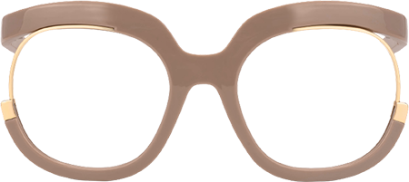 Fredia - Square Brown Eyeglasses