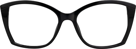 Edzia - Geometric Black Eyeglasses