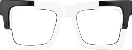 Eliora - Square White Eyeglasses