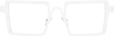 Cairbre - Rectangle White Eyeglasses