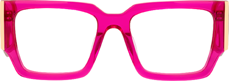 Fantasia - Rectangle Pink Eyeglasses