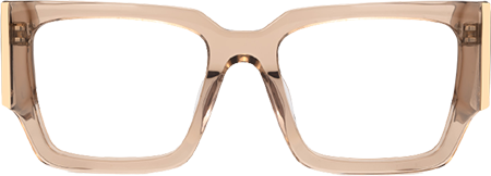 Fantasia - Rectangle Brown Eyeglasses