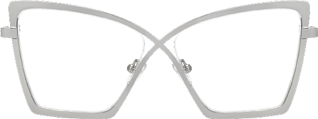 Felicja - Butterfly Silver Eyeglasses