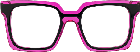 Fenicia - Square Black/Pink Eyeglasses