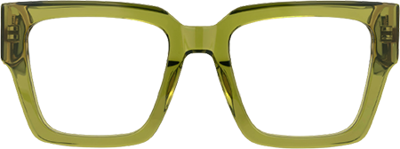 Felician - Square Green Eyeglasses