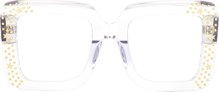 Fayiz - Square Crystal Eyeglasses