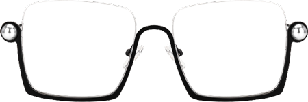 Fenella - Square Black Eyeglasses