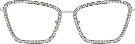Feodora - Rectangle Silver Eyeglasses