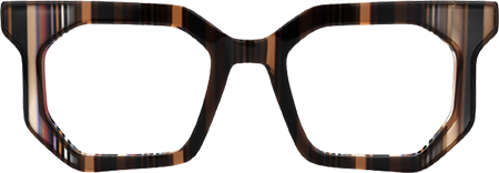 Abetzi - Rectangle Brown/Pattern Eyeglasses