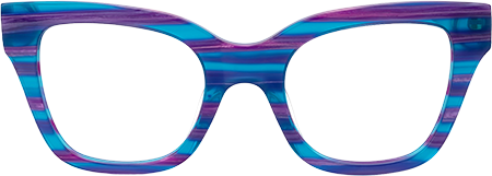 Adila - Rectangle Blue/Purple Eyeglasses