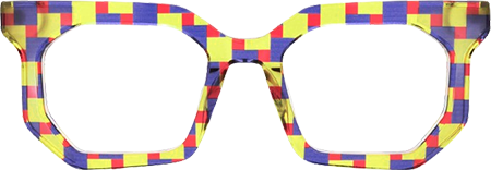 Abetzi - Rectangle Multicolor Eyeglasses