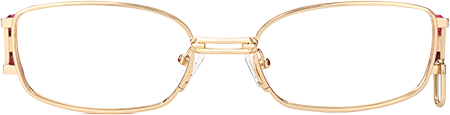 Gagenia - Rectangle Gold Eyeglasses