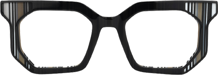 Abetzi - Rectangle Black Eyeglasses