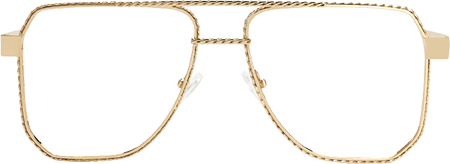 Fidelina - Aviator Gold Eyeglasses