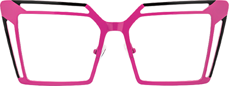 Fidelity - Square Black/Pink Eyeglasses