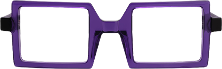 Fawzia - Rectangle Purple Eyeglasses