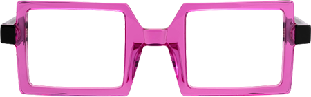 Fawzia - Rectangle Pink Eyeglasses