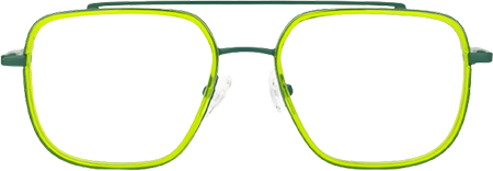 Hakim - Aviator Green Eyeglasses