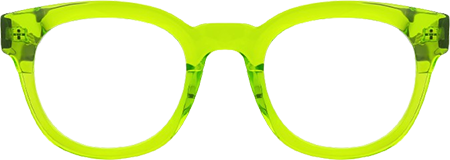 Haina - Round Green Eyeglasses