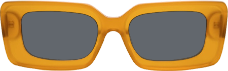 Kadmiel - Rectangle Orange Prescription Sunglasses