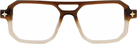 Gaetano - Aviator Brown Eyeglasses