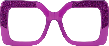 Hakeem - Square Purple Eyeglasses
