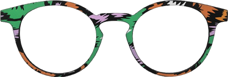 Minnie - Round Multicolor Eyeglasses