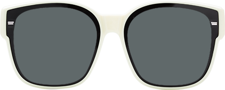 Kagami - Square White Fit Over Sunglasses