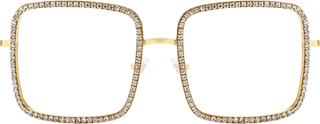 Kafele - Square Gold Eyeglasses