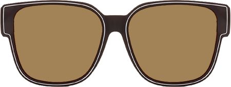 Macayle - Square Brown Fit Over Sunglasses
