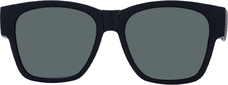 Macy - Square Black Fit Over Sunglasses