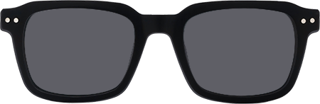 Nafisa - Rectangle Black Sunglasses