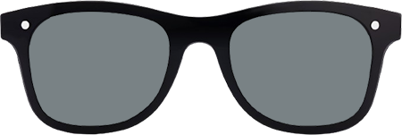 Gabryle - Rectangle Black Sunglasses