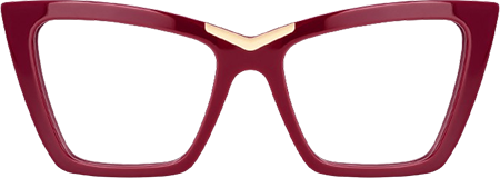 Lainer - Rectangle Red Eyeglasses