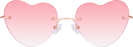 Lahoma - Heart Pink Prescription Sunglasses