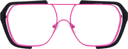 Porsha - Aviator Pink Eyeglasses