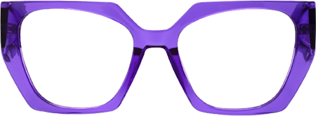 Faridah - Geometric Purple Eyeglasses