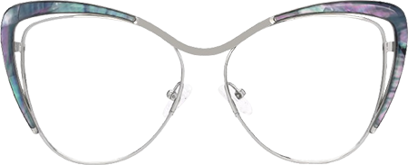 Jachin - Cat Eye Silver Eyeglasses