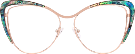 Jachin - Cat Eye Green Eyeglasses