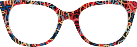 Stephanie - Cat Eye Pattern Eyeglasses