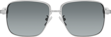 Jadiel - Square Silver Sunglasses